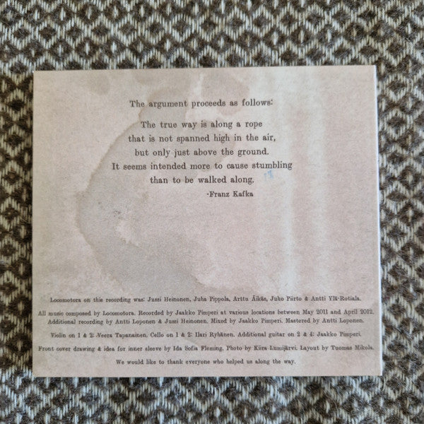 Locomotora ‎– This Very Holding Back / CD Album