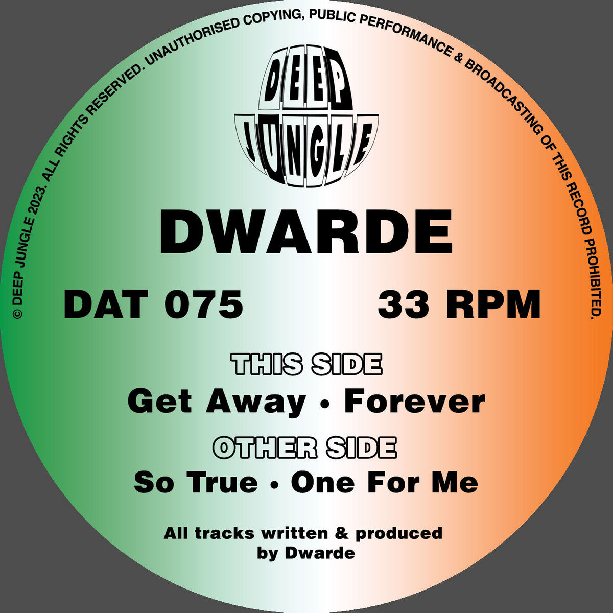 Dwarde - So True / One For Me / Get Away / Forever / Vinyl 12"