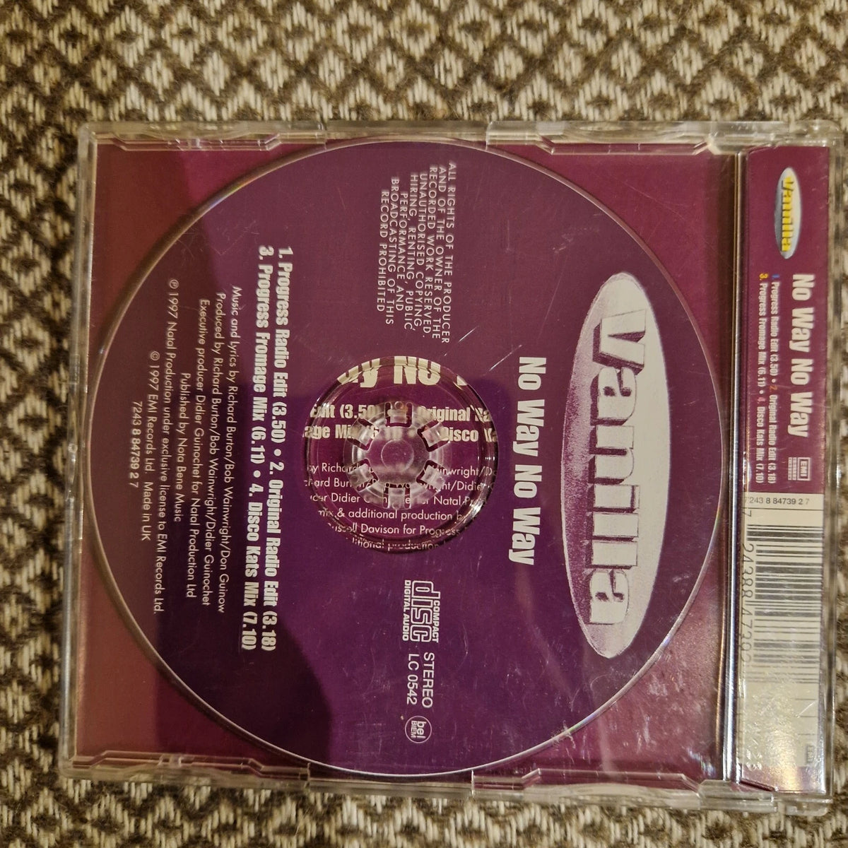 Vanilla – No Way No Way / CD Single