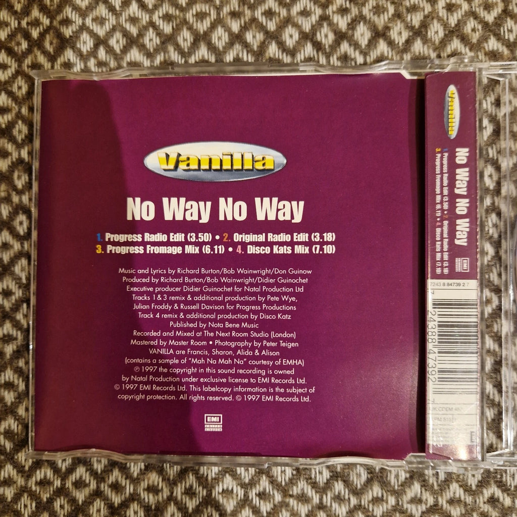 Vanilla – No Way No Way / CD Single