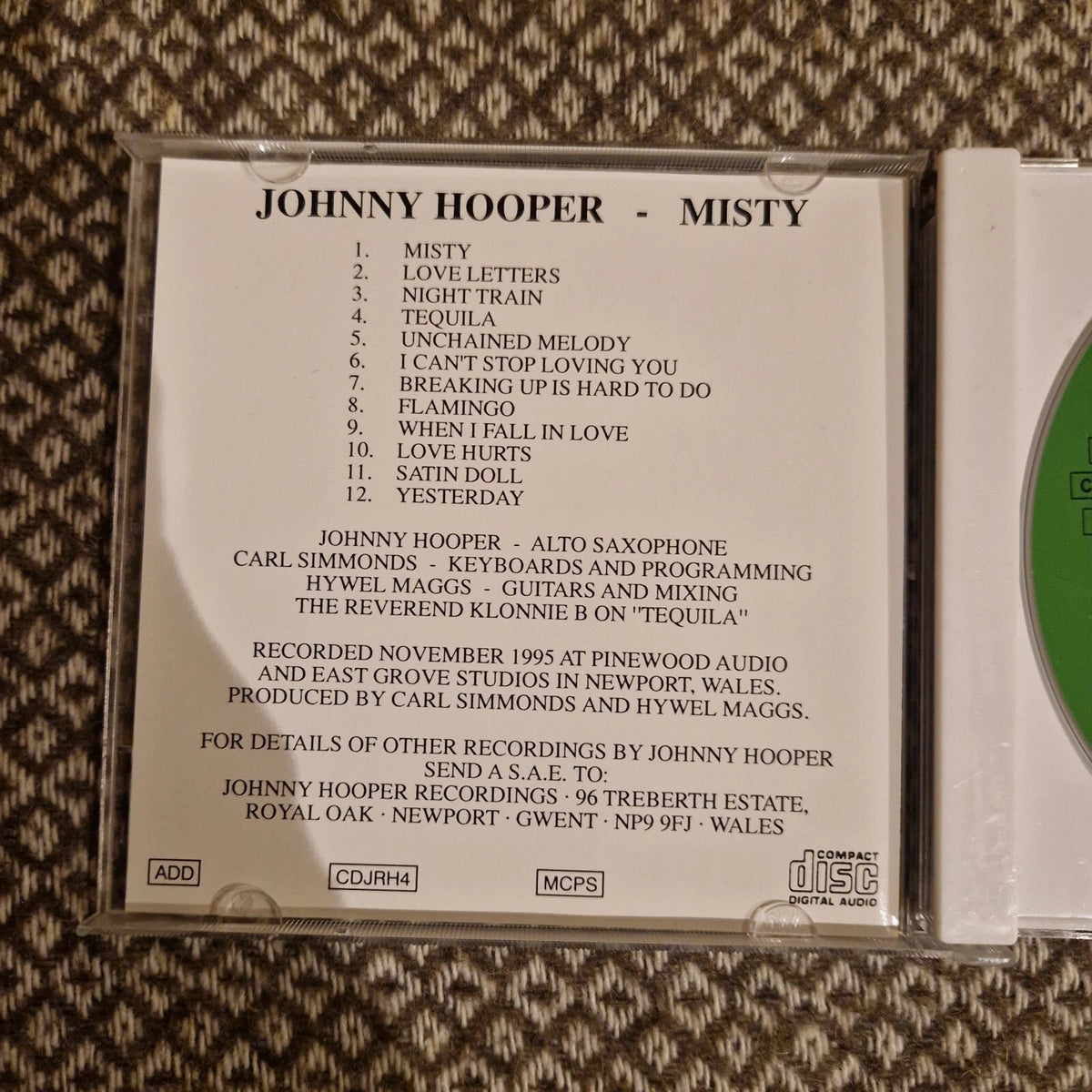Johnny Hooper – Misty / CD Album