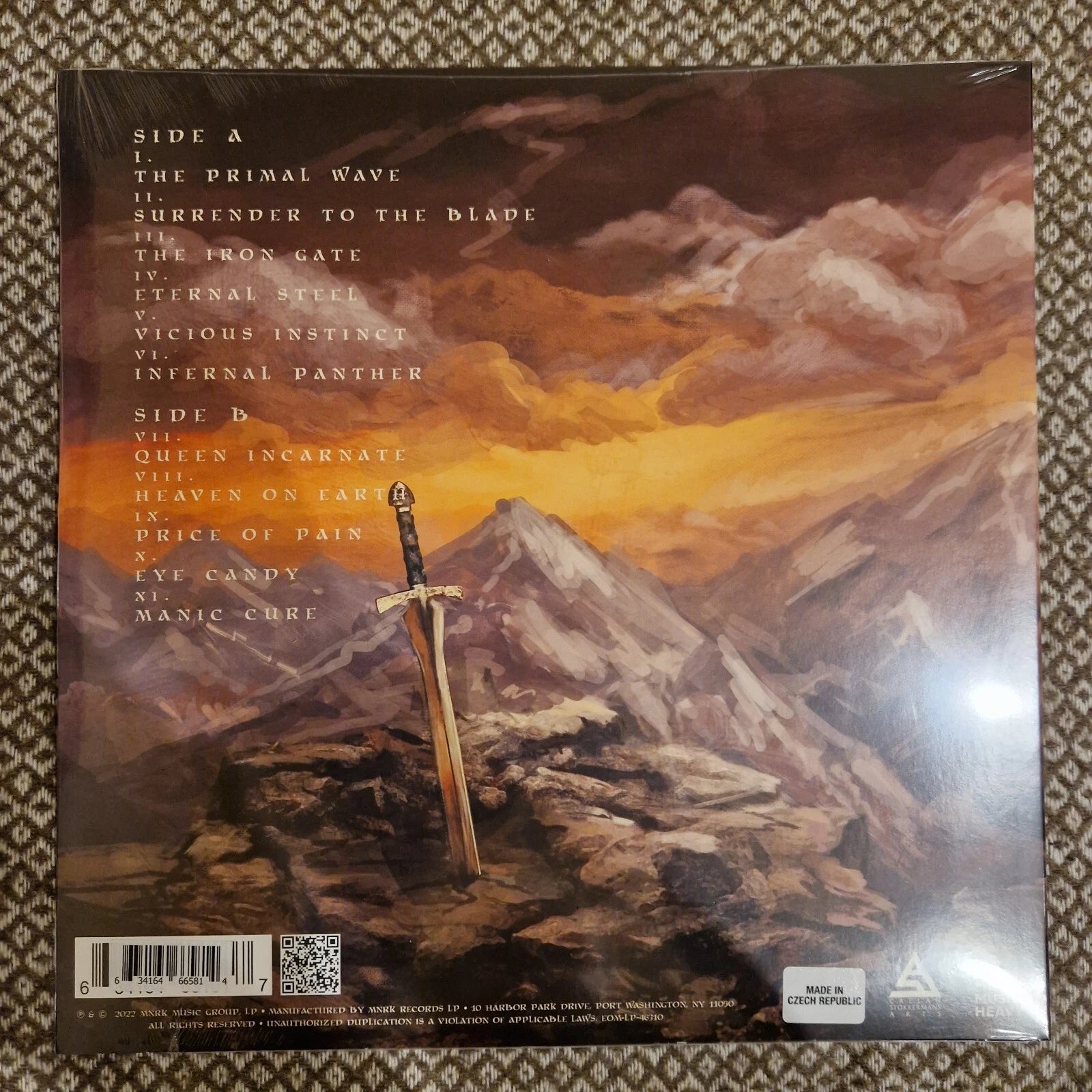 I AM - Eternal Steel / Vinyl LP limited edition on Orange Crush & Canary Yellow