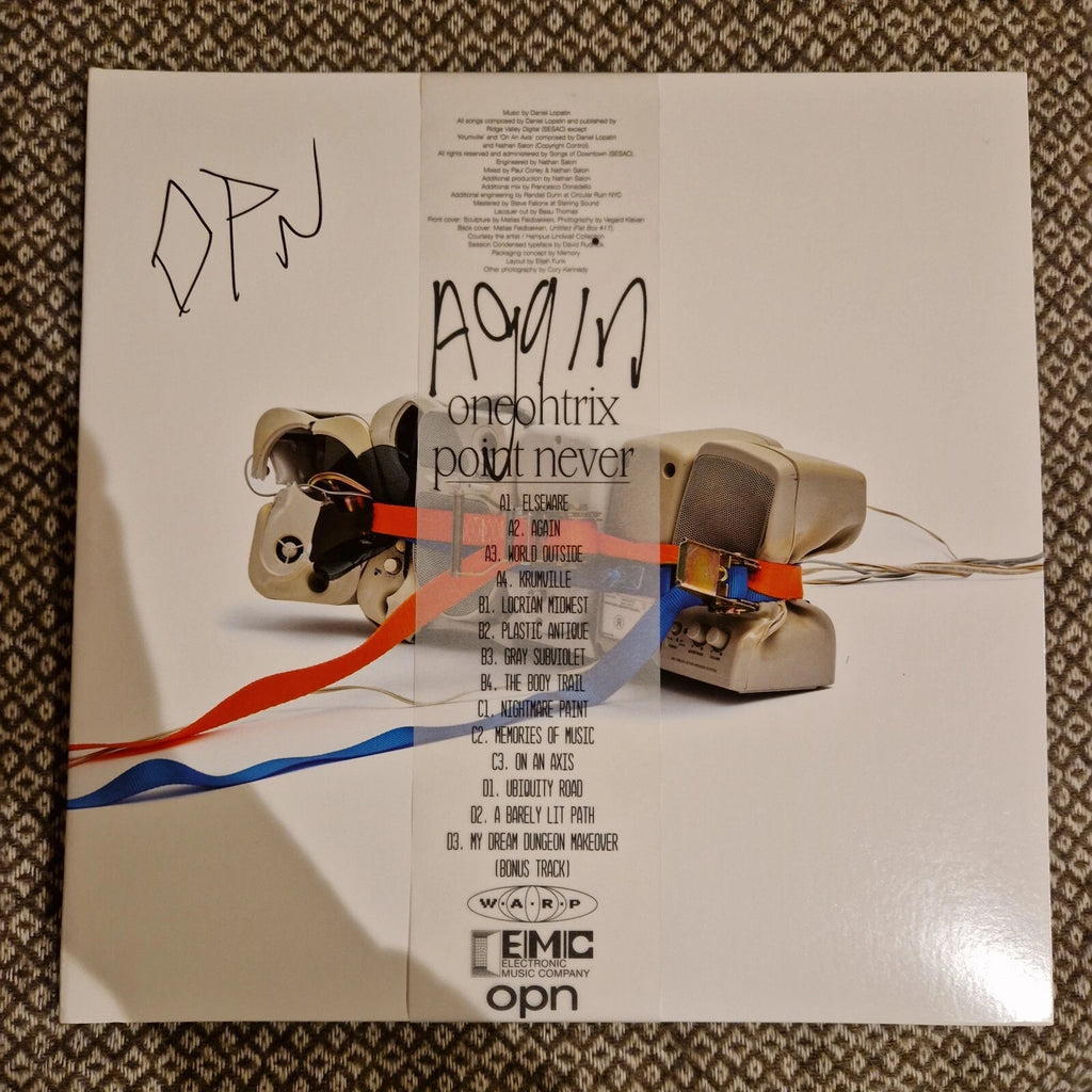 Oneohtrix Point Never ‎– Again / Vinyl 2LP limited on Blue / SIGNED AUTOGRAPHED
