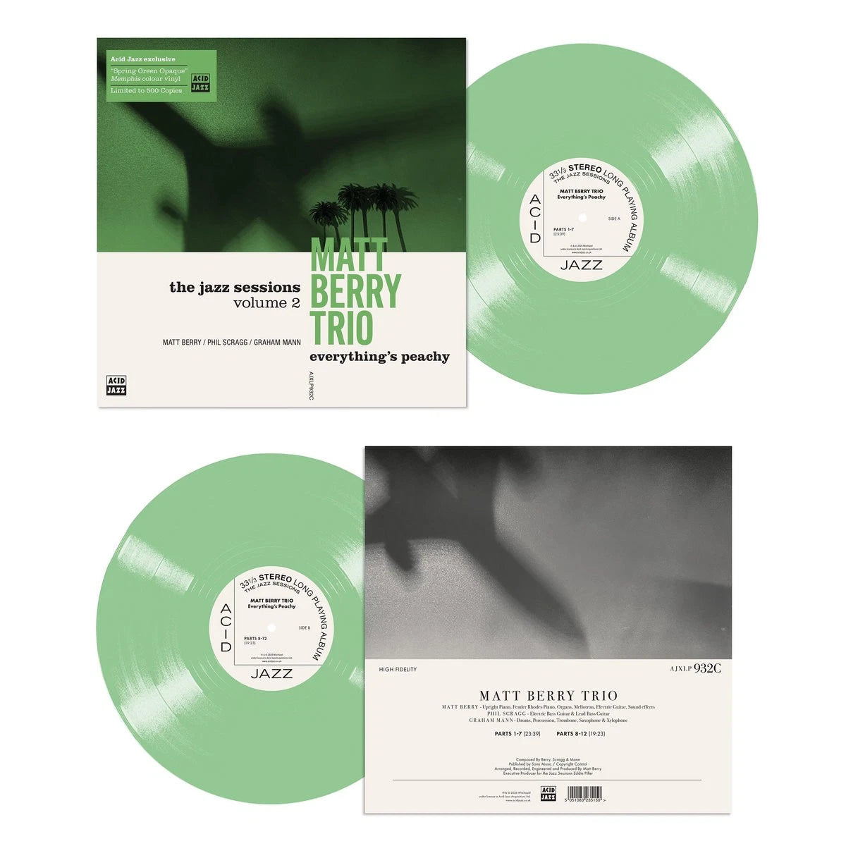 Matt Berry Trio - Everything's Peachy / Vinyl LP on COLORED
