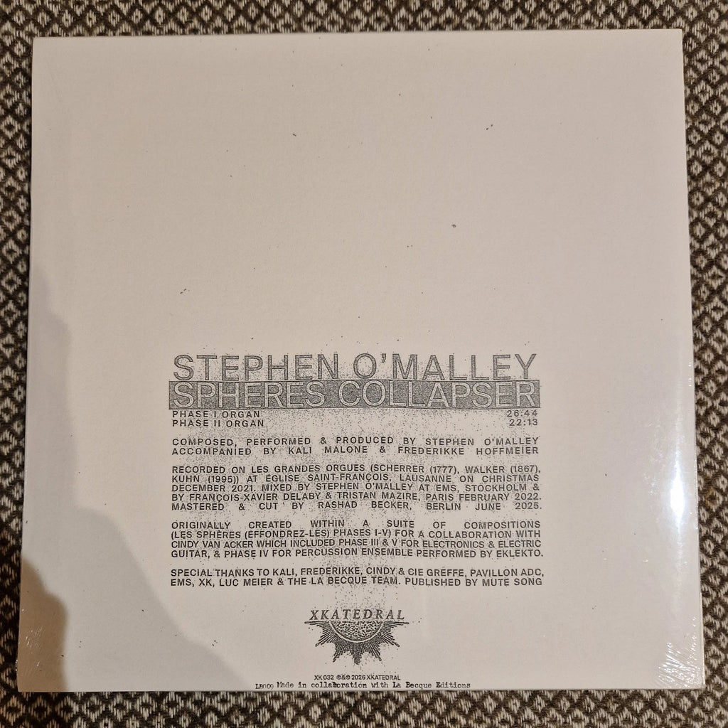 Stephen O'Malley - Spheres Collapser / Vinyl LP on Curacao