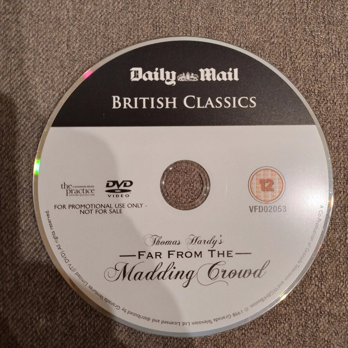Thomas Hardy's Far From The Madding Crowd DVD Daily Mail