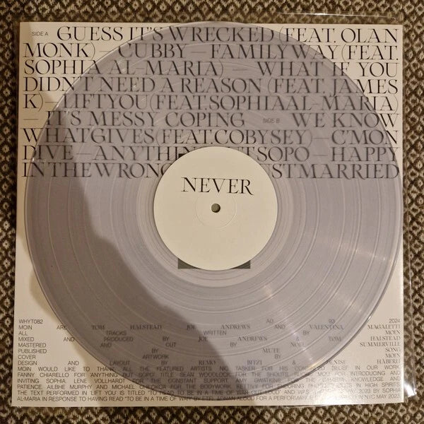 Moin - You Never End / Vinyl LP limited on Clear