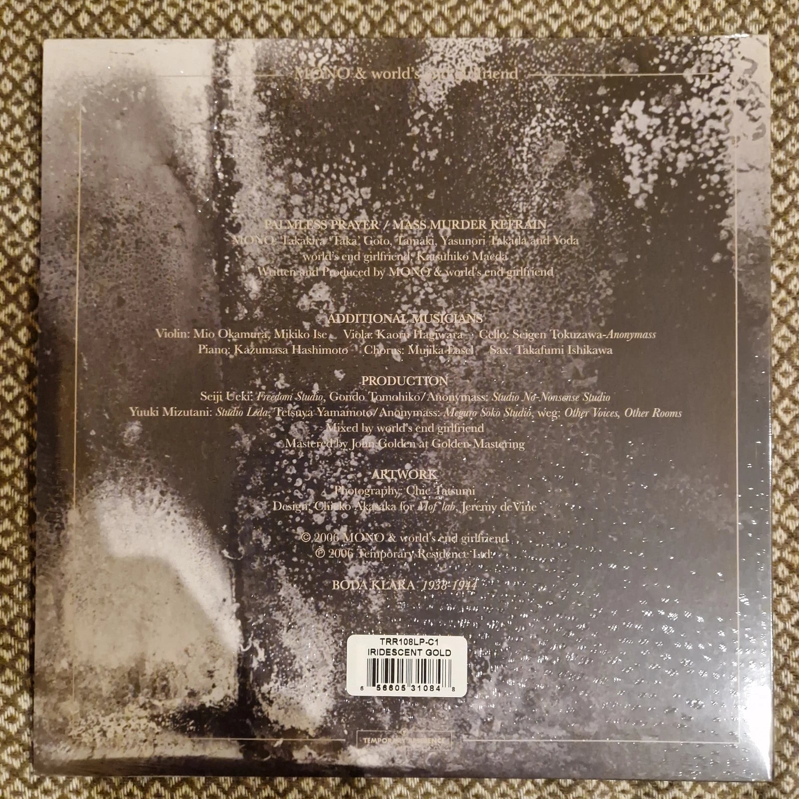 MONO & World's End Girlfriend – Palmless Prayer / Mass Murder Refrain / Vinyl 2LP on Iridescent Metallic Gold