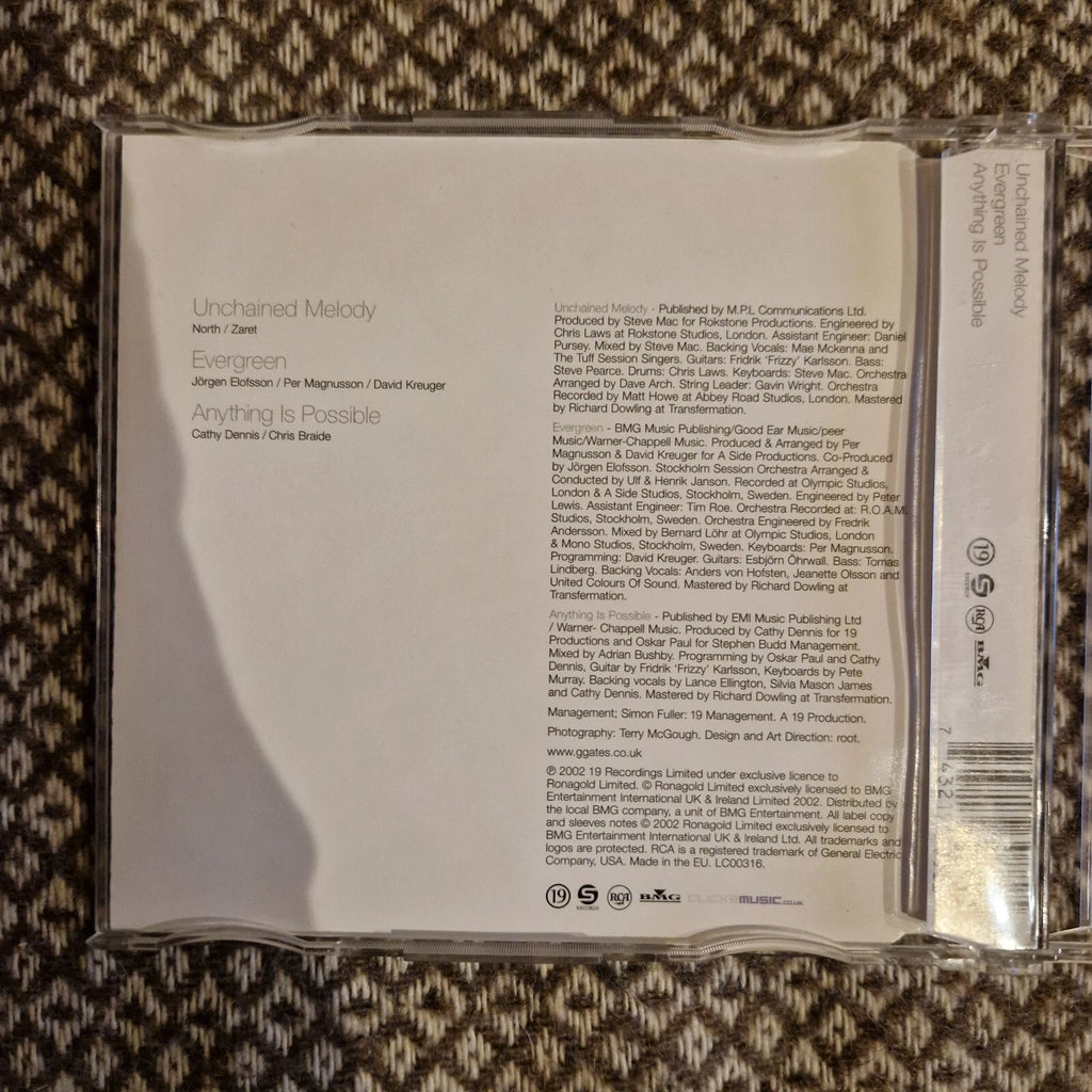 Gareth Gates – Unchained Melody / CD Single