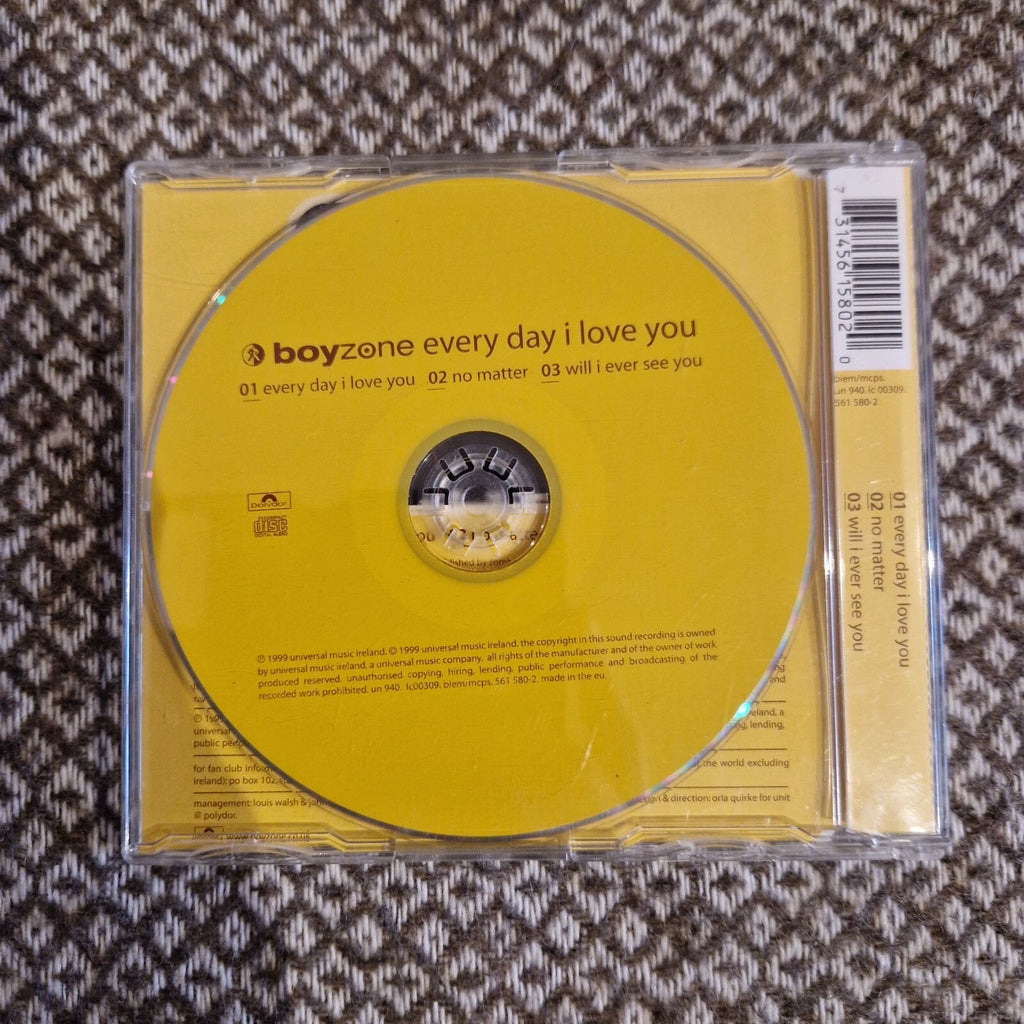 Boyzone – Every Day I Love You / CD Single