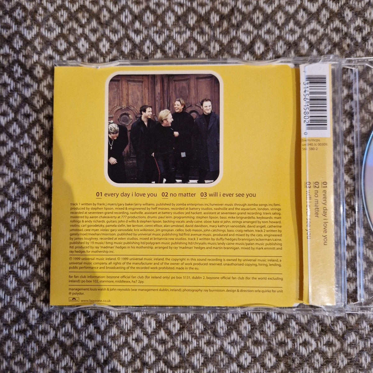 Boyzone – Every Day I Love You / CD Single