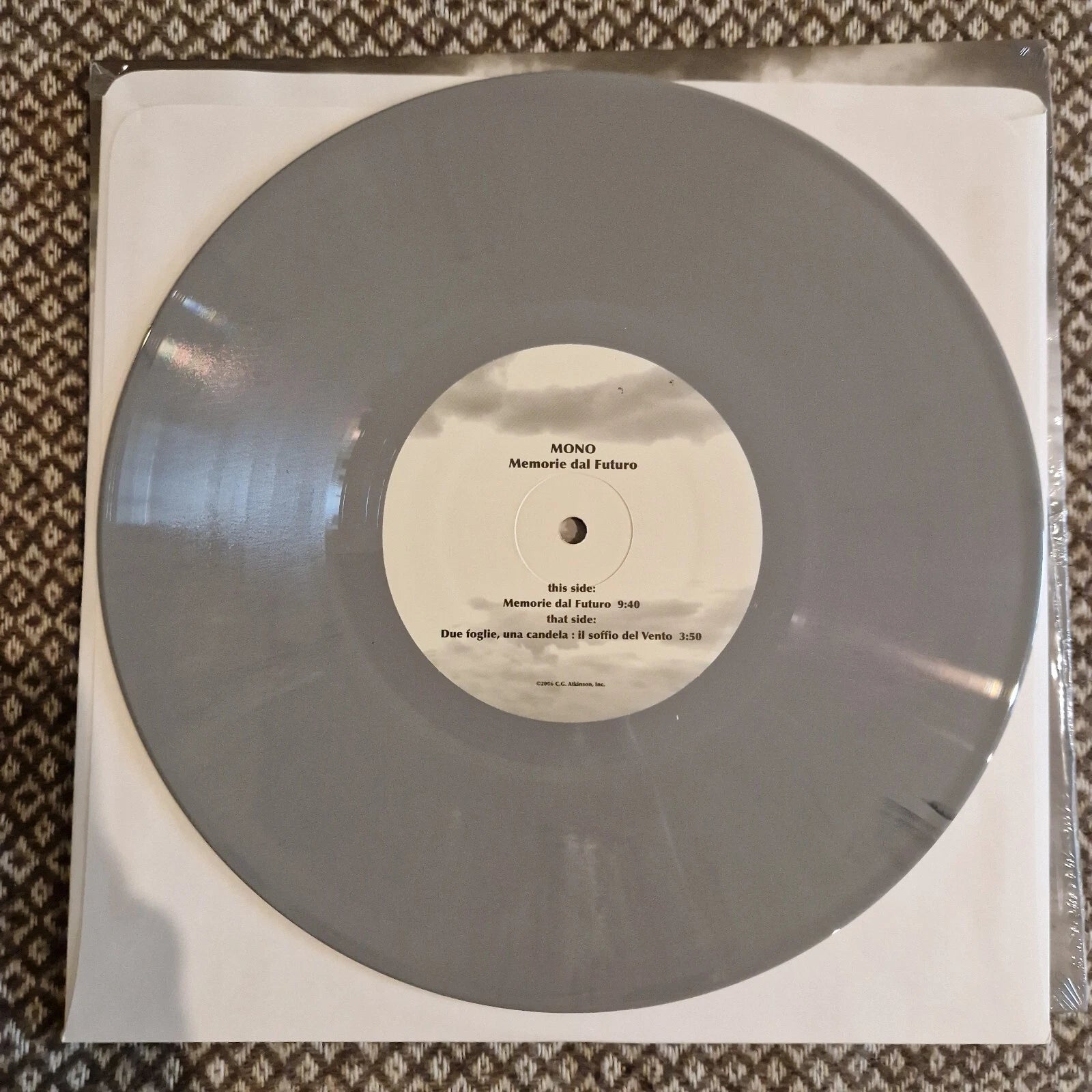 MONO - Memorie Dal Futuro / Vinyl 10" limited on Grey