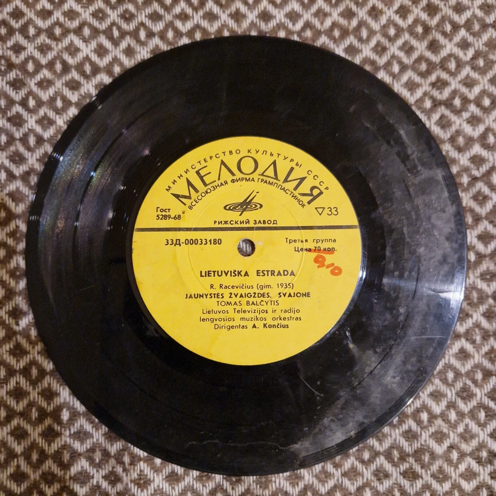 Violeta Rakauskaitė / Tomas Balčytis – Laimingos Žvaigždės / Vinyl 7"