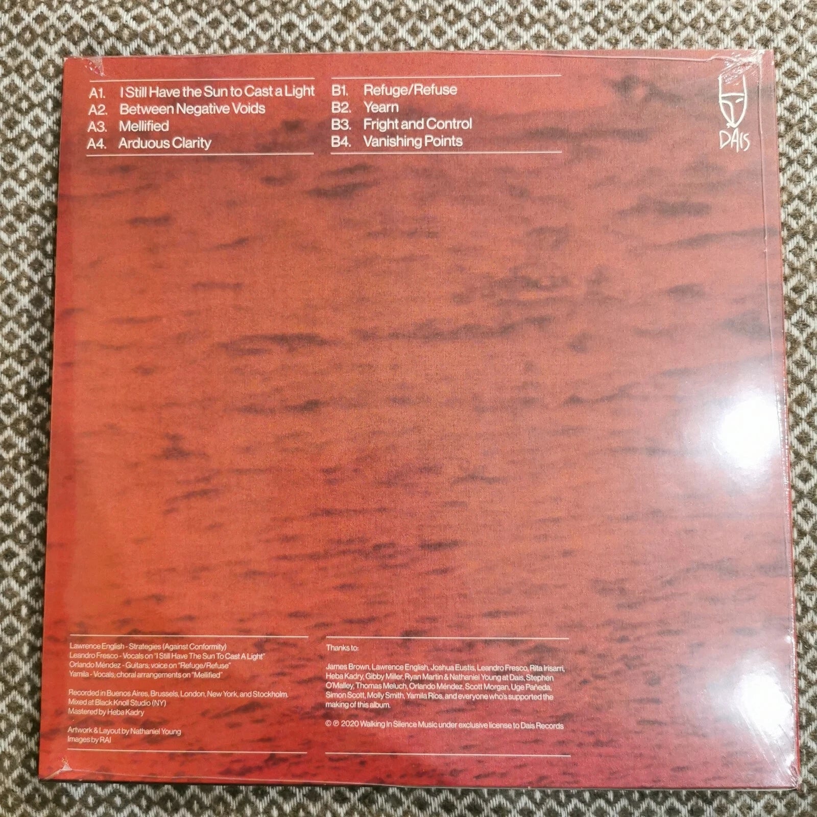 Rafael Anton Irisarri - Peripeteia / Vinyl LP limited to 100 on Black In Clear