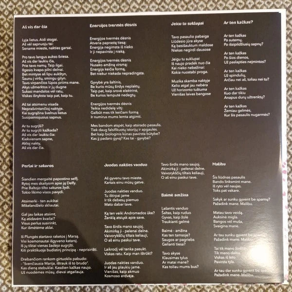 Andrius Mamontovas – Perlai Ir Sakuros / Vinyl LP limited on PINK