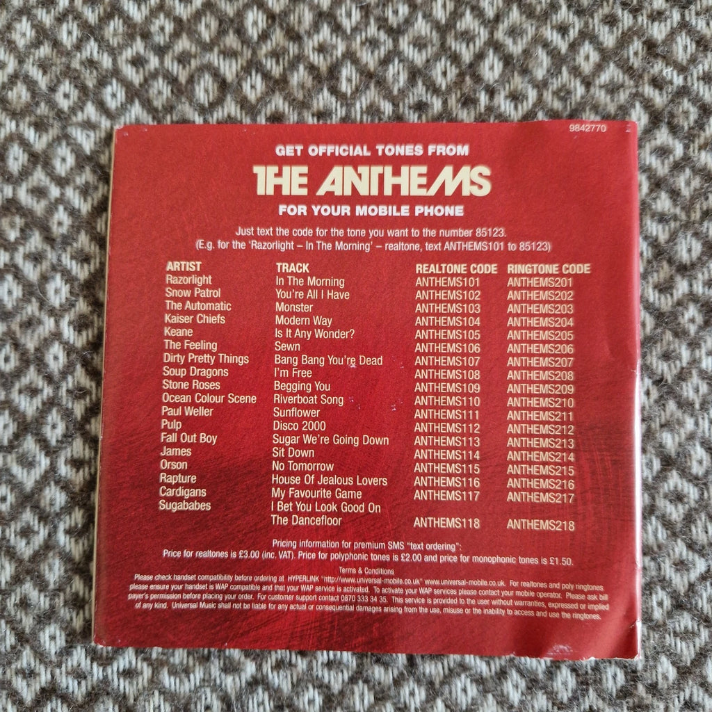 Various – The Anthems / CD Album Sleeve Only