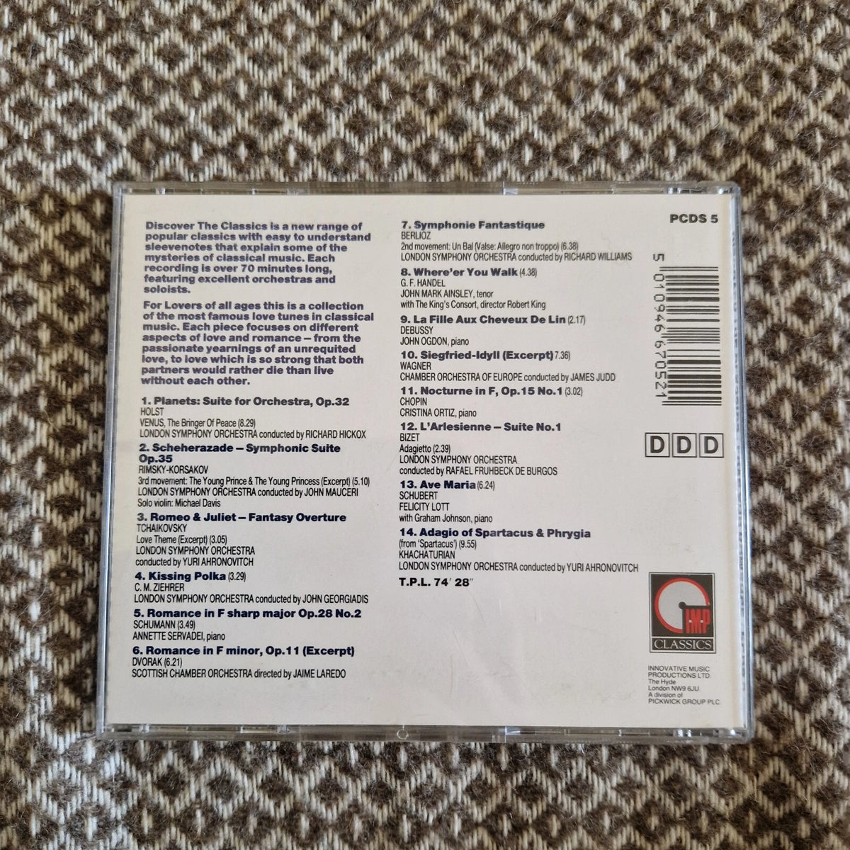 Various – Discover The Classics - Love And Romance / CD Album