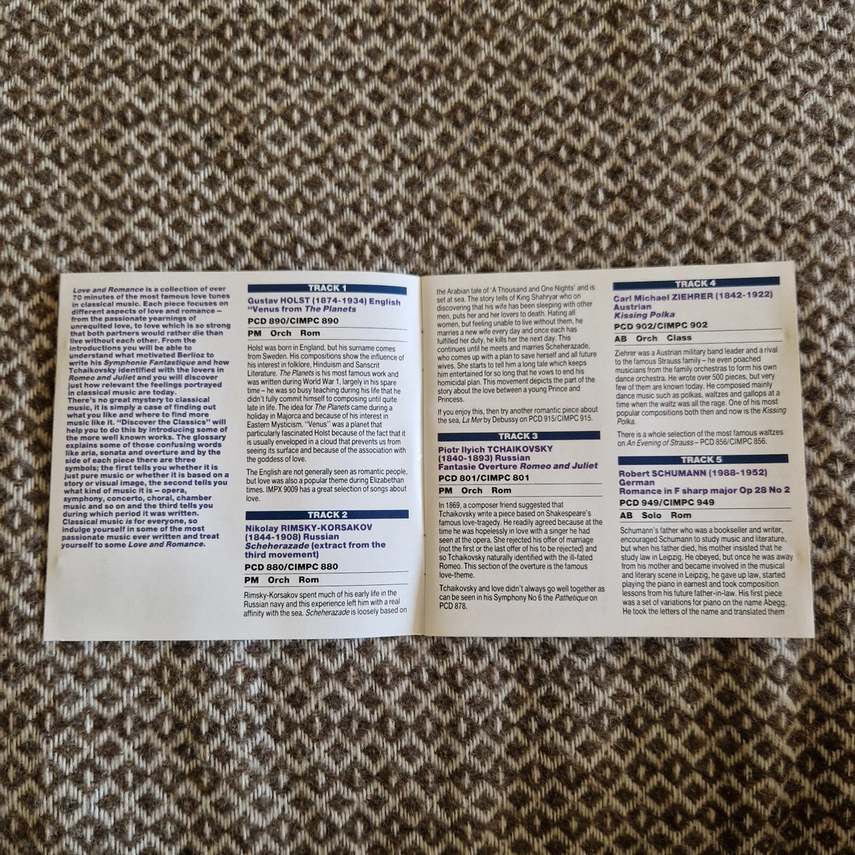 Various – Discover The Classics - Love And Romance / CD Album
