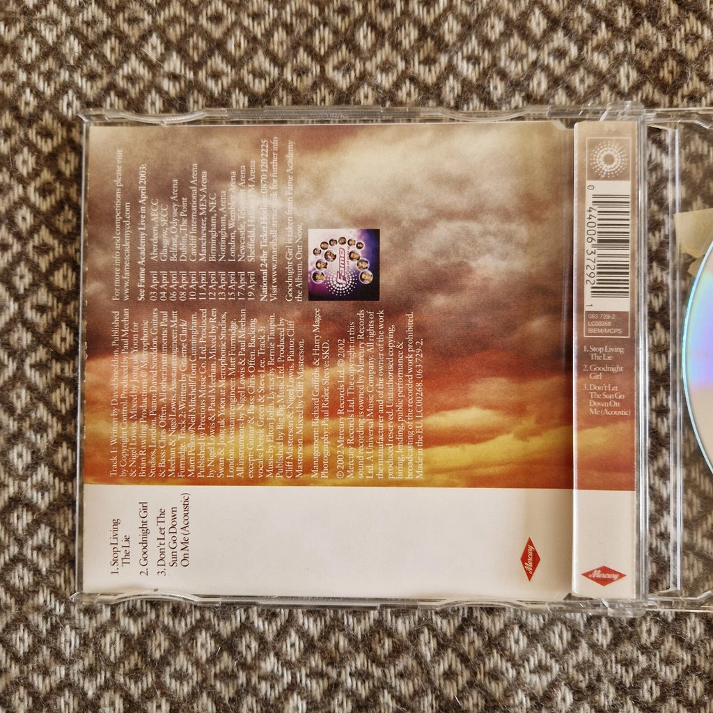 David Sneddon – Stop Living The Lie / CD Single