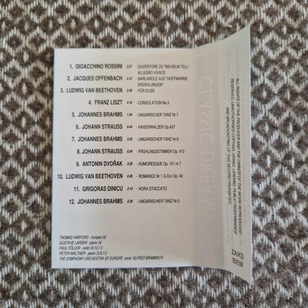 Various – Classic Dreams. Volume 3 / Cassette Album