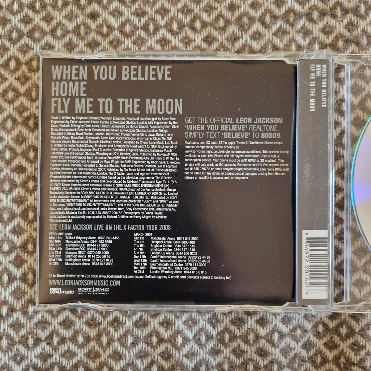 Leon Jackson – When You Believe / CD Single