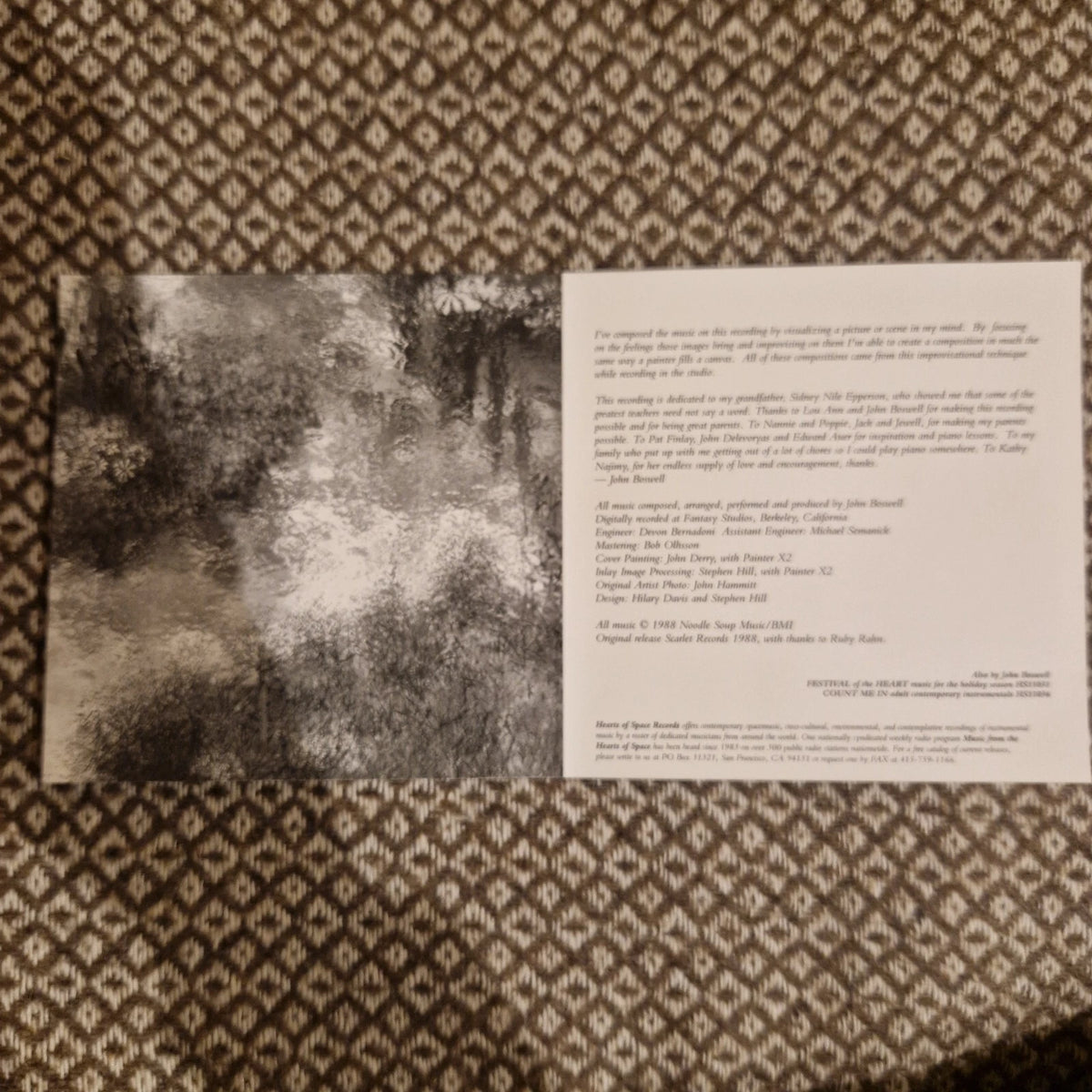 John Boswell – The Painter / CD Album