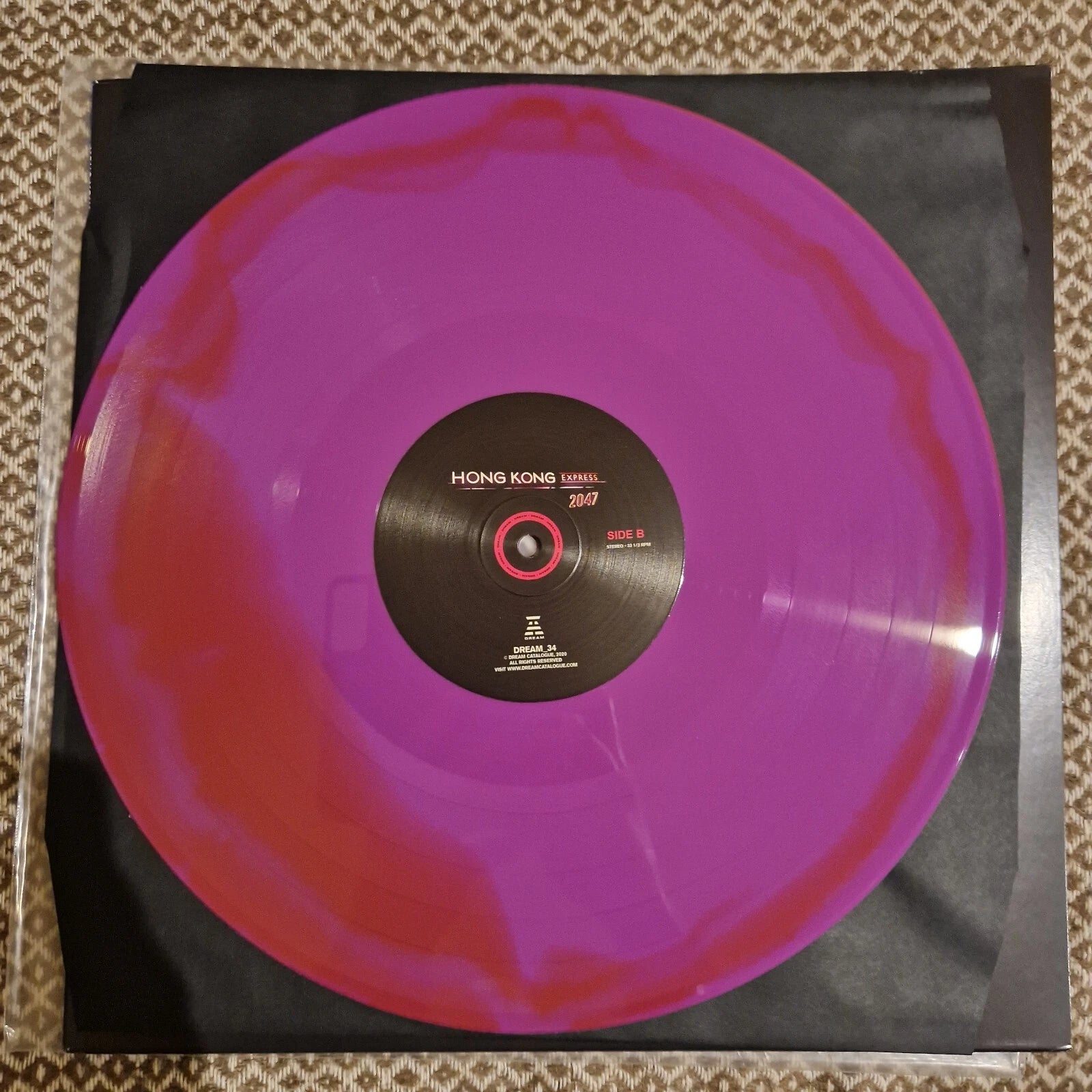 Hong Kong Express HKE - 2047 / Vinyl LP ltd to 200 on Purple/Red Blend vaporwave