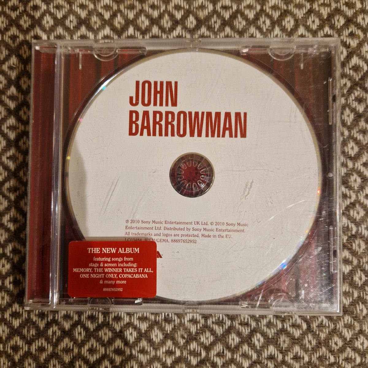John Barrowman – John Barrowman / CD Album MISSING FRONT SLEEVE