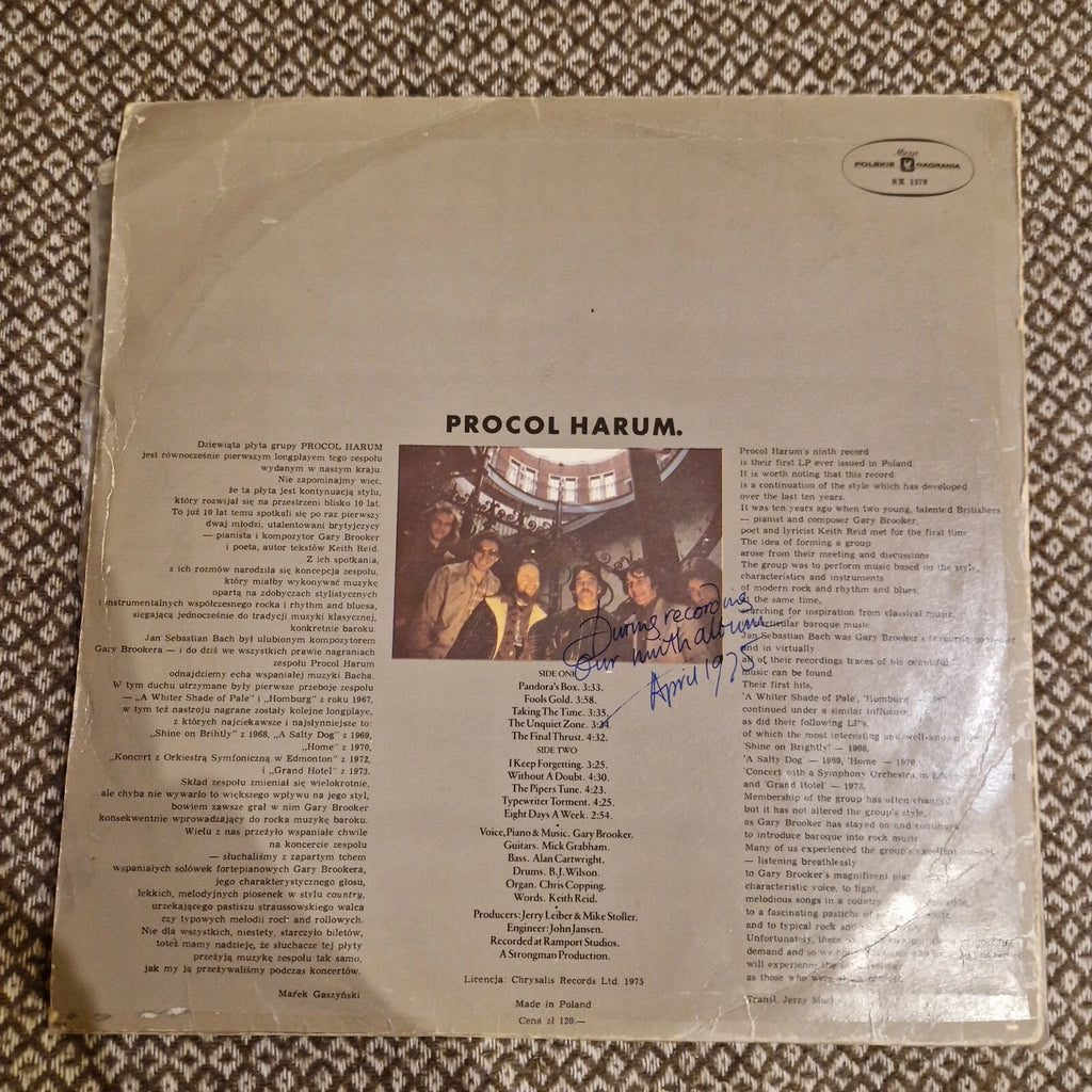 Procol Harum – Procol's Ninth. / Vinyl LP