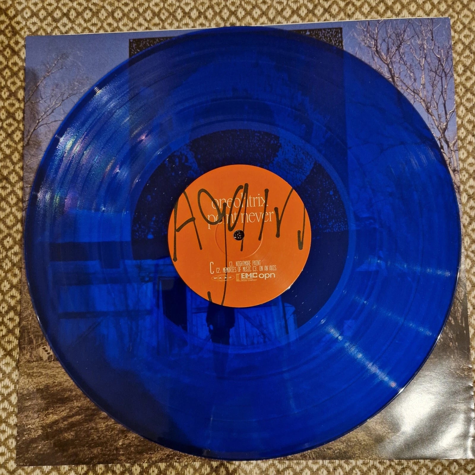 Oneohtrix Point Never ‎– Again / Vinyl 2LP limited on Blue / SIGNED AUTOGRAPHED
