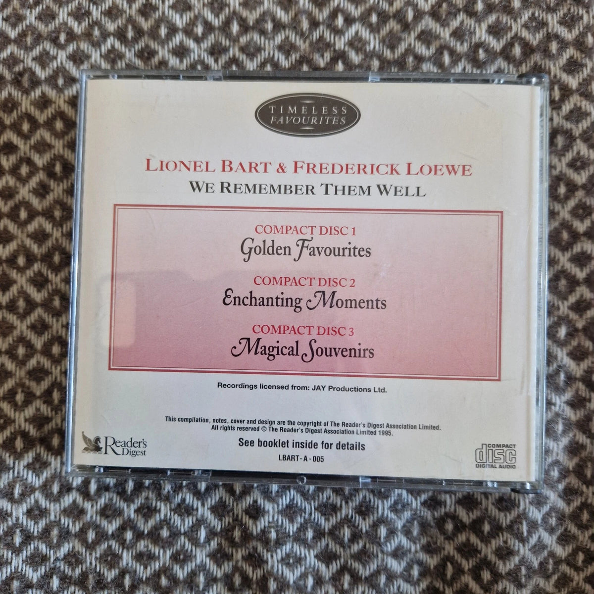 Lionel Bart & Frederick Loewe – We Remember Them Well / CD Album