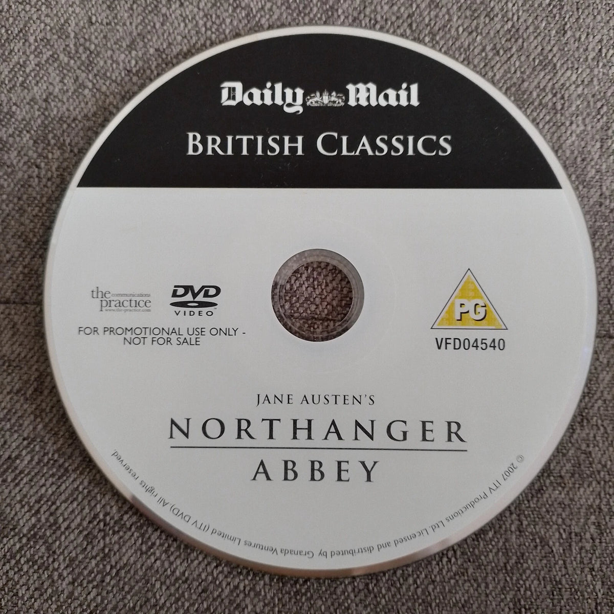Jane Austen's Northanger Abbey Brittish Classics DVD Daily Mail