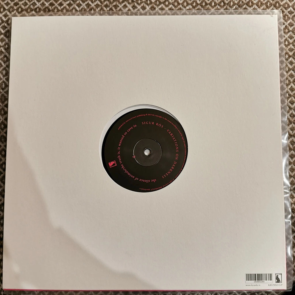 Sigur Rós ‎– Variations On Darkness / Vinyl LP limited First Press (Sigur Ros)