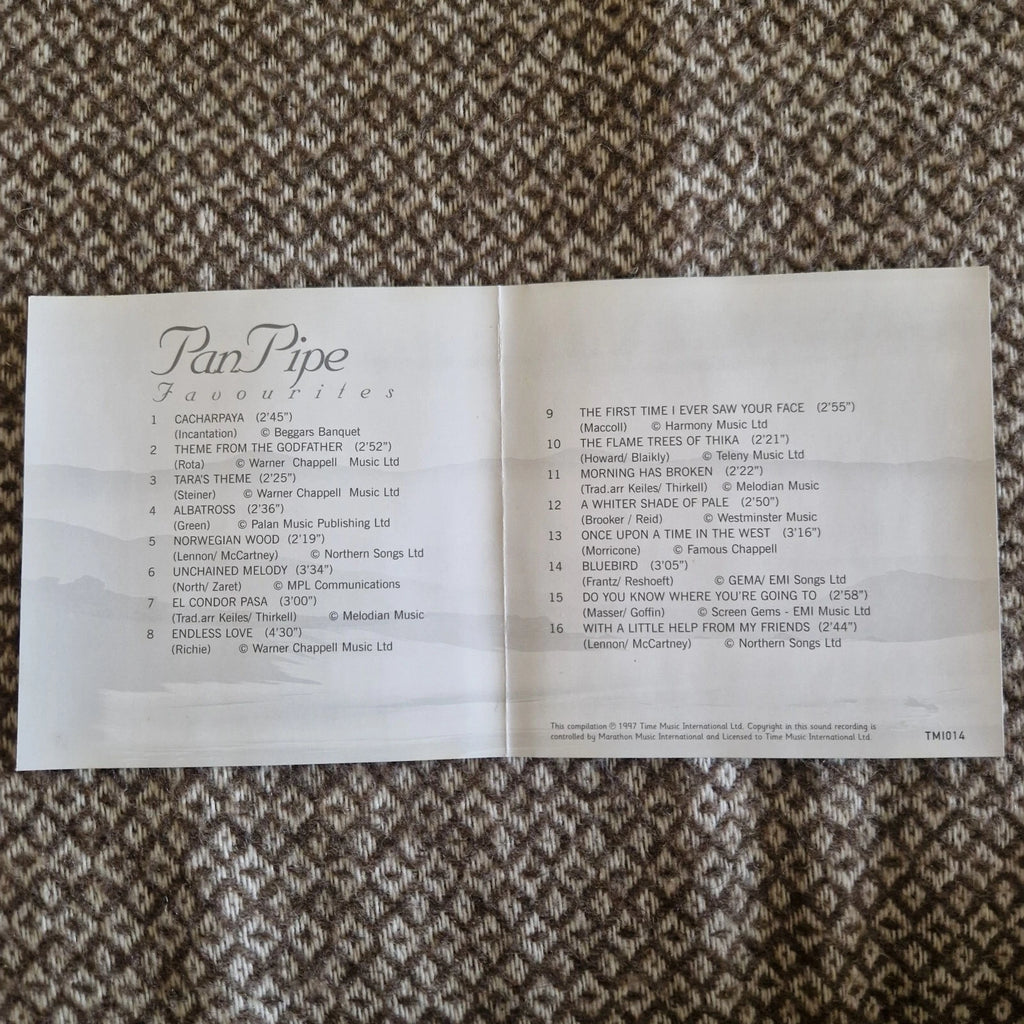 Various – Pan Pipe Favourites / CD Album