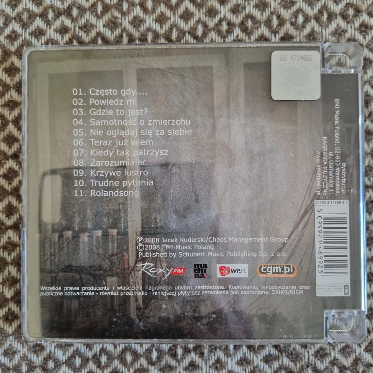 Jacek Kuderski – Xperyment 2004-2007 / CD Album Signed Autographed
