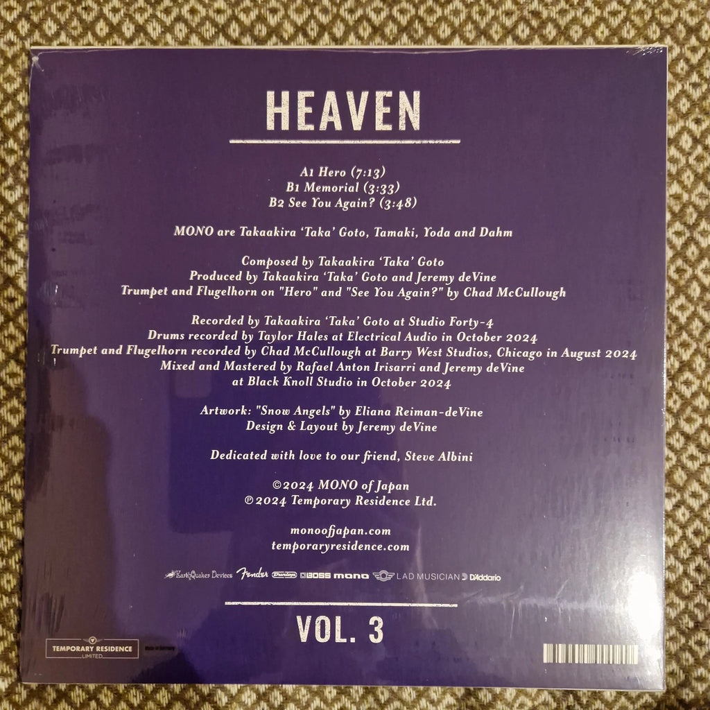 MONO - Heaven Vol. 3 / Vinyl EP limited on Opaque Purple