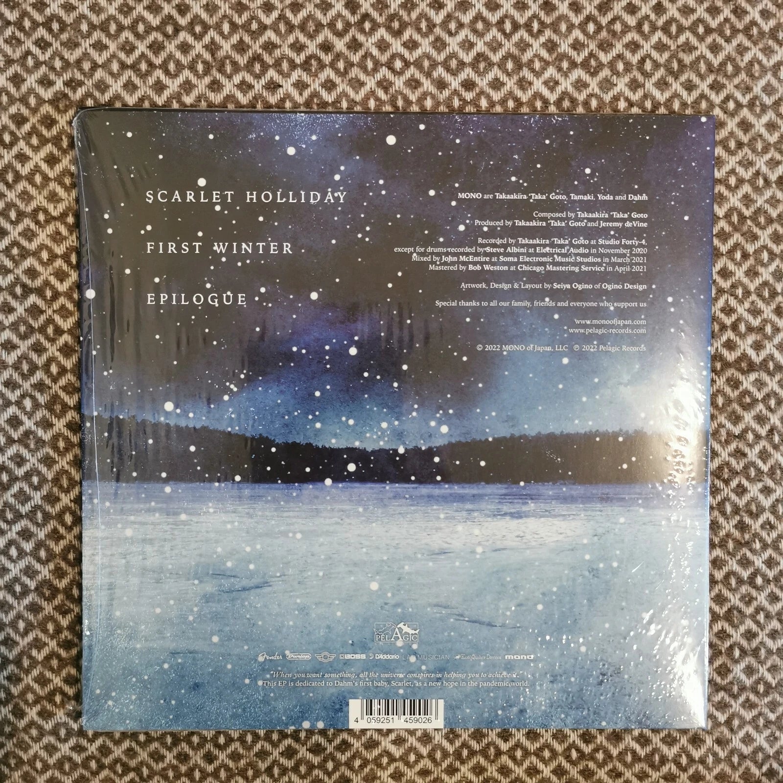 MONO – Scarlet Holliday / Vinyl 10" EP on Dahm's First Born Edition