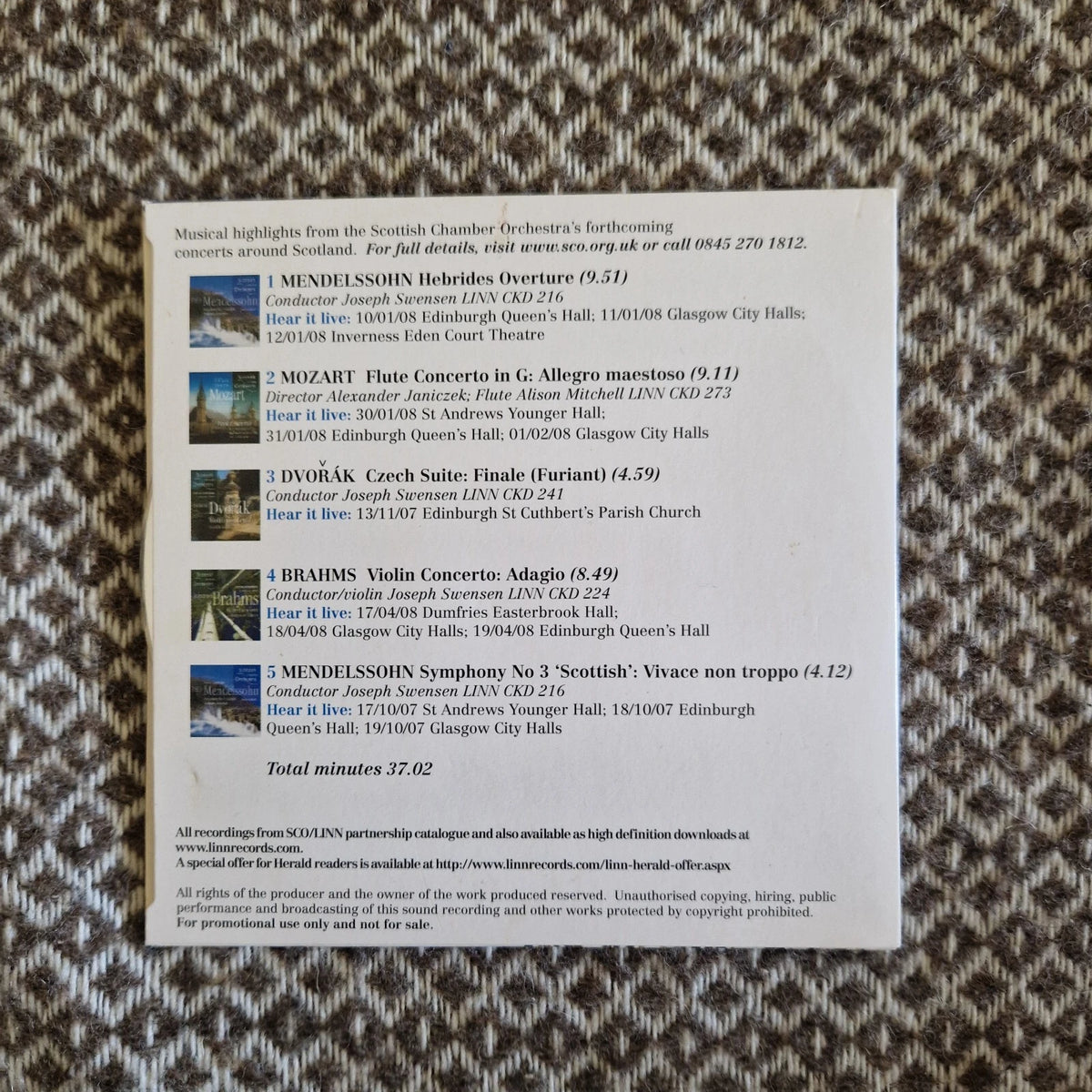 Scottish Chamber Orchestra – The Herald. Classical Experience / CD Album