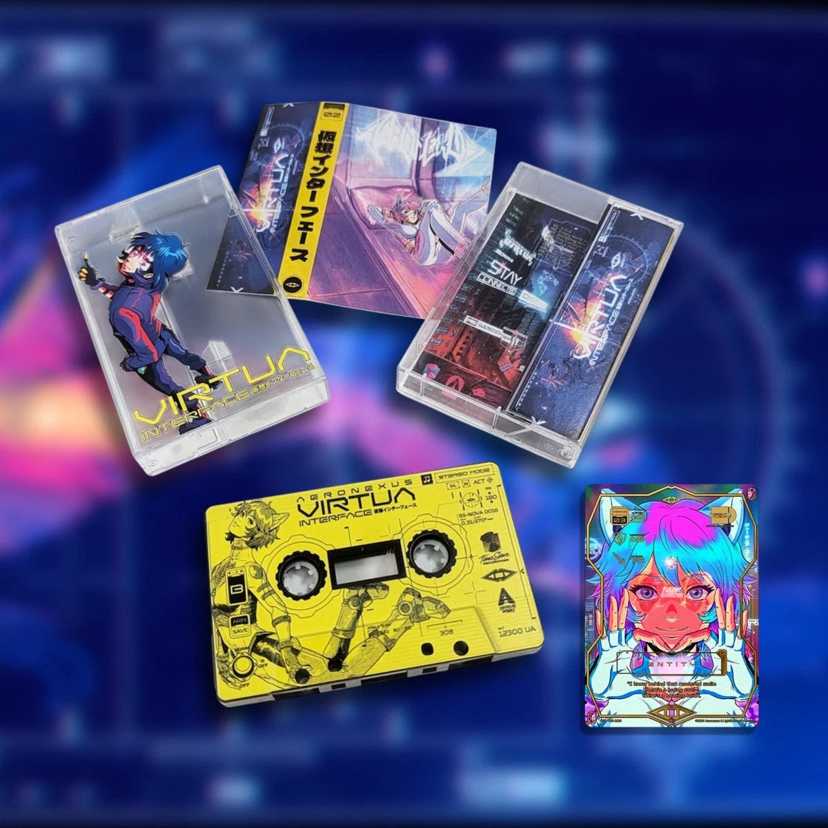 Aeronexus - Virtua Interface / Cassette Album vaporwave synthwave presale