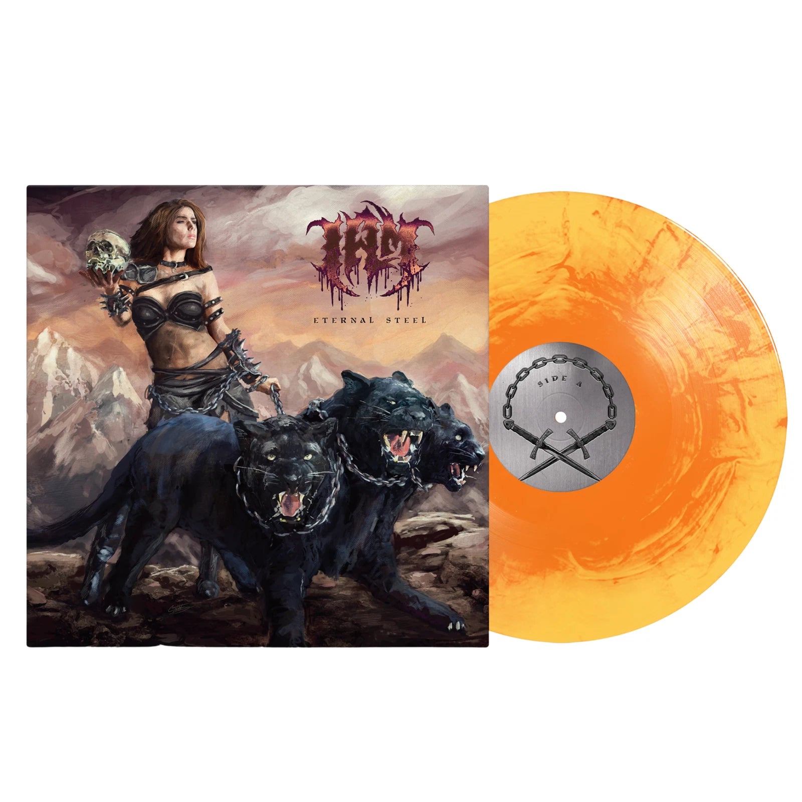 I AM - Eternal Steel / Vinyl LP limited edition on Orange Crush & Canary Yellow