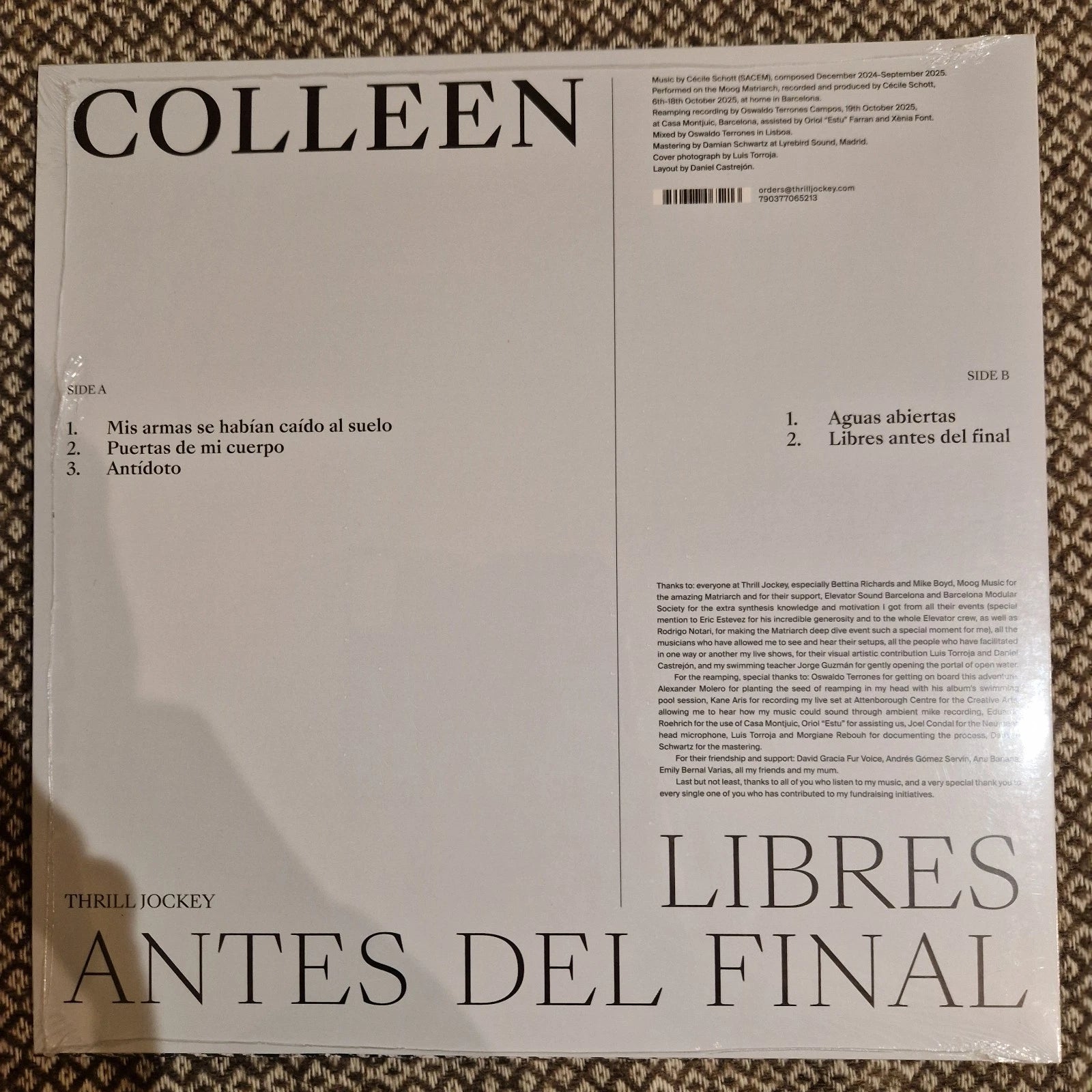 Colleen – Libres Antes Del Final / Vinyl LP