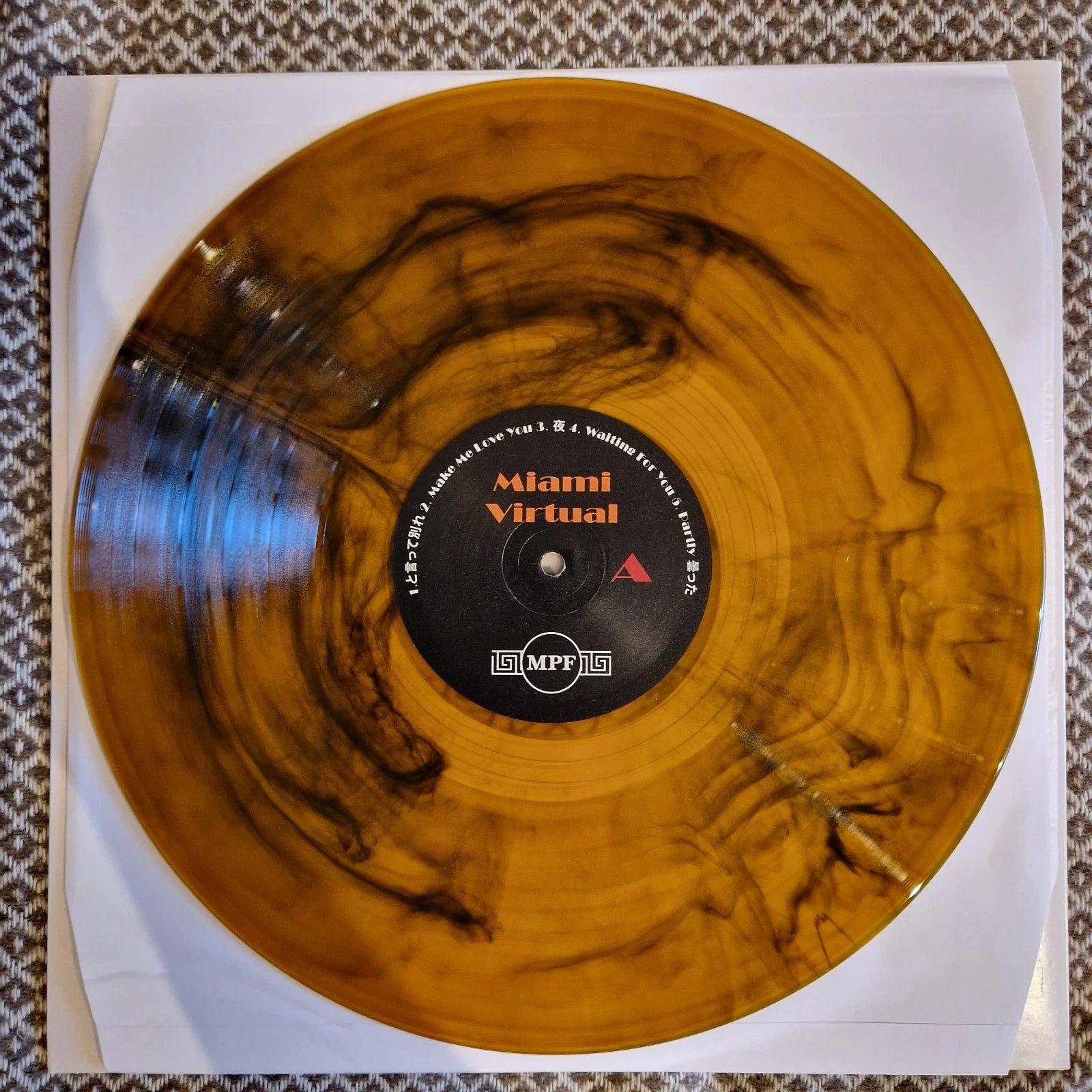 Dan Mason ダン·メイソン - Miami Virtual / Vinyl LP limited on Orange/Black Smoke