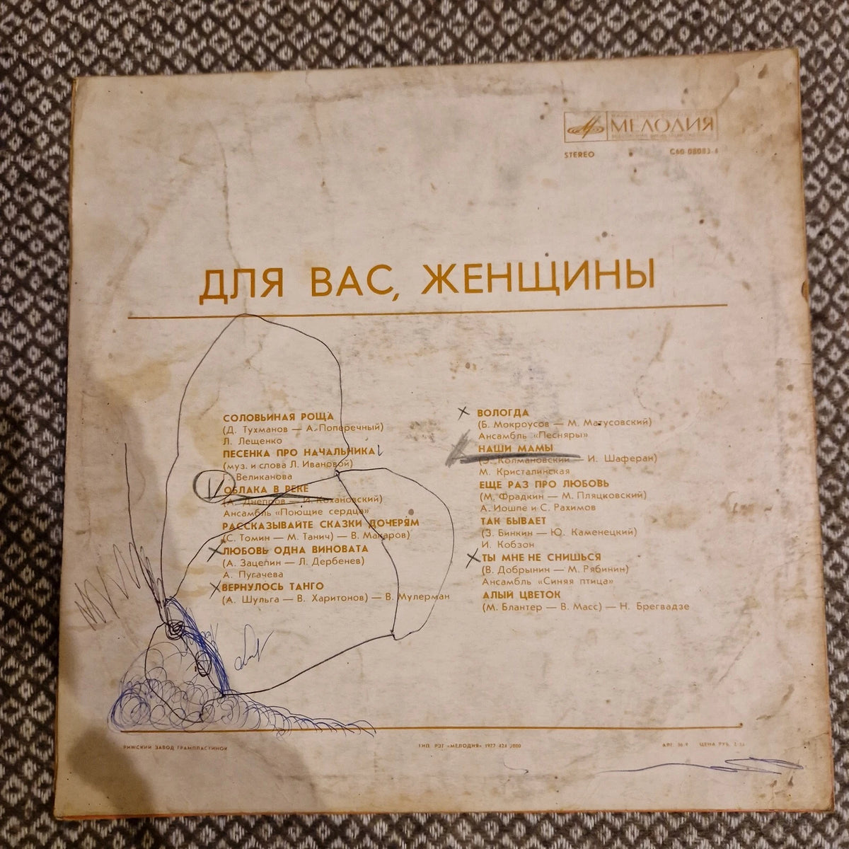 Various – Для Вас, Женщины / Vinyl LP