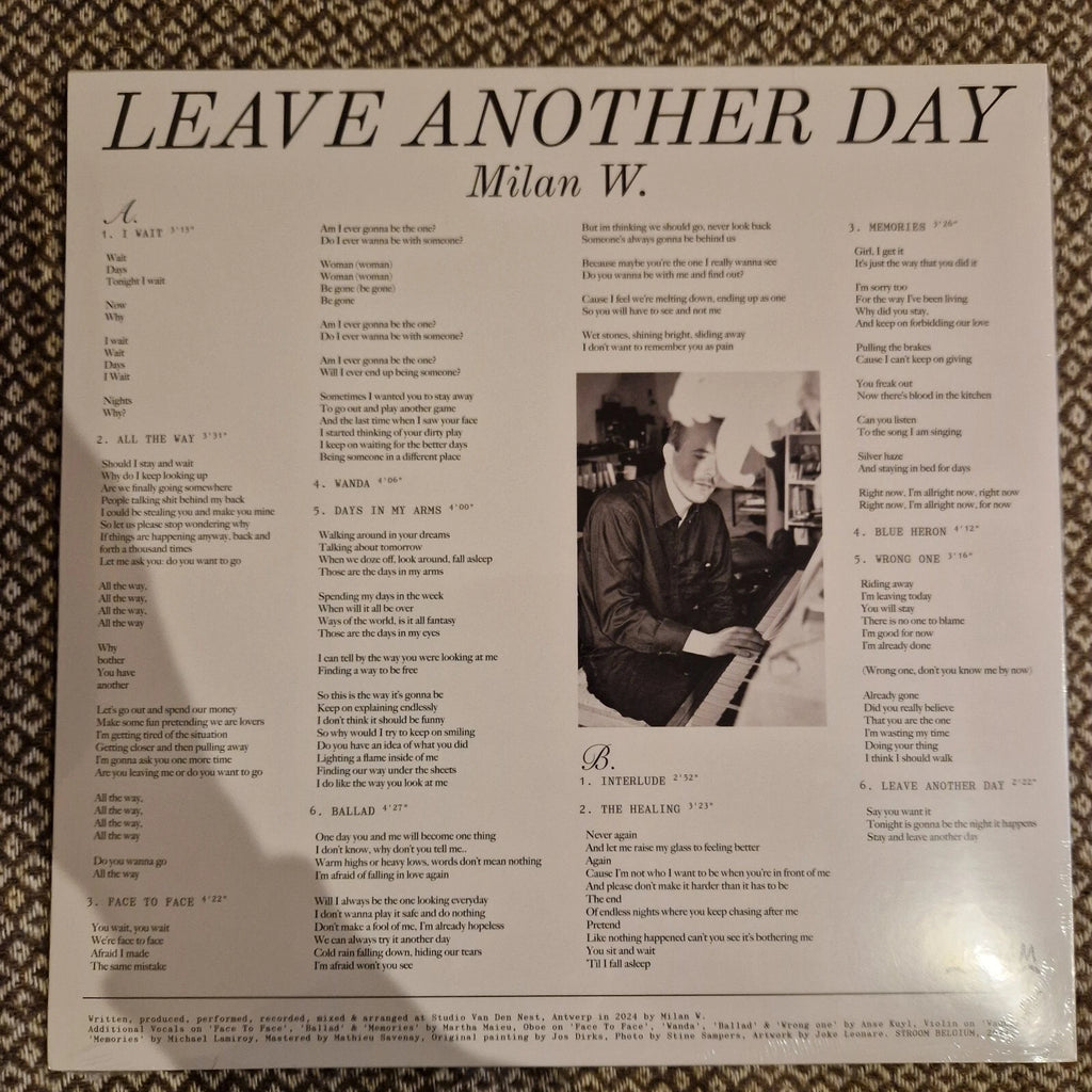 Milan W. - Leave Another Day / Vinyl LP (Blue Artwork)