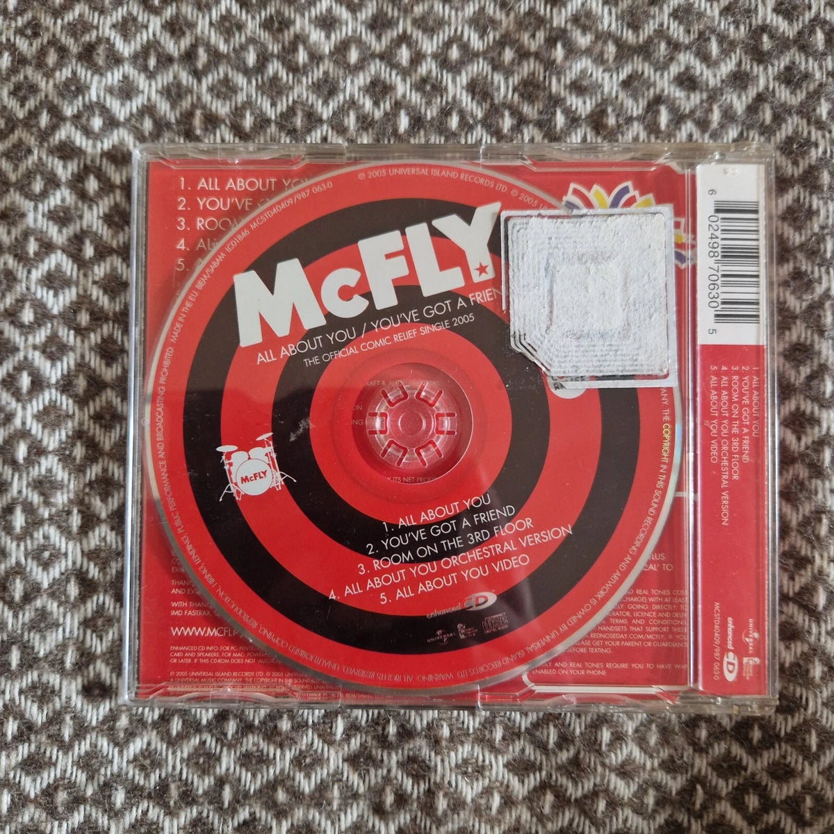 McFly – All About You / You've Got A Friend / CD Single
