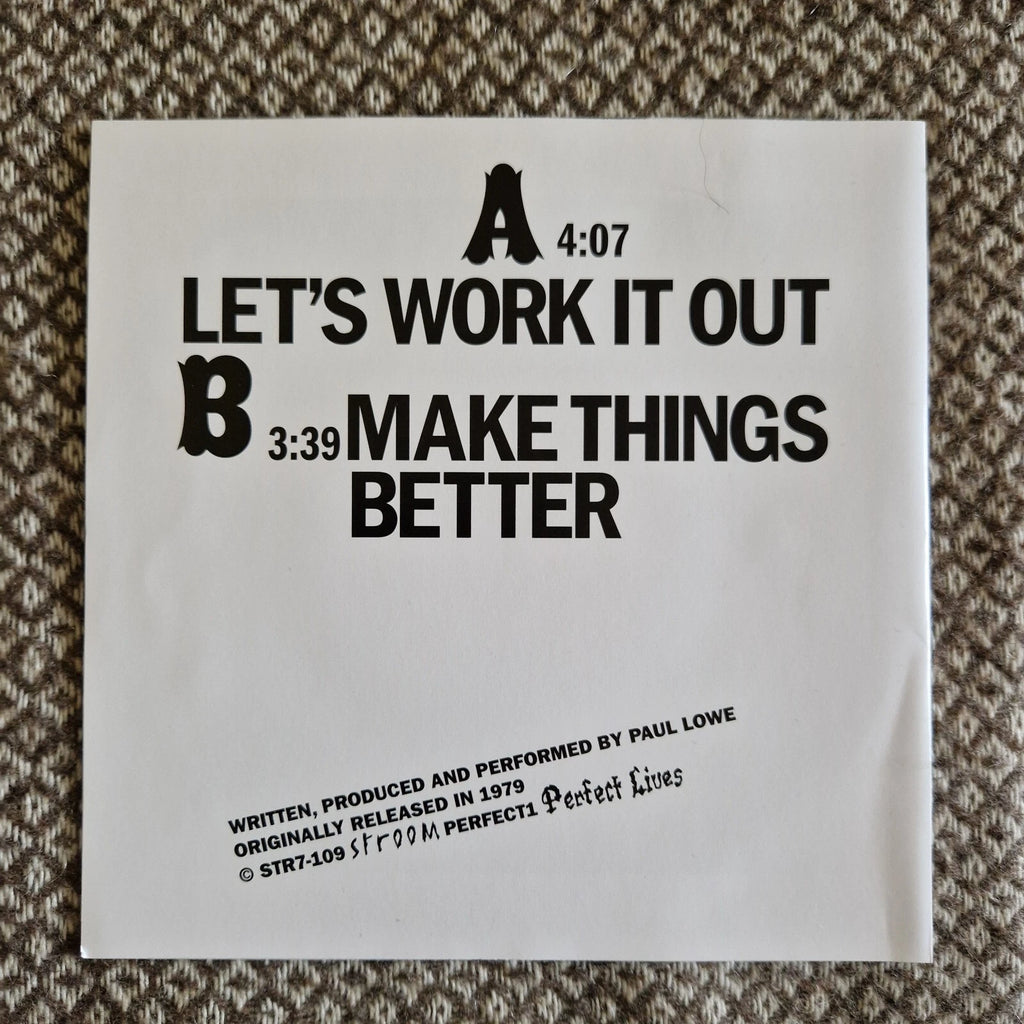 Paul Lowe - Let's Work It Out / Make Things Better / Vinyl 7"