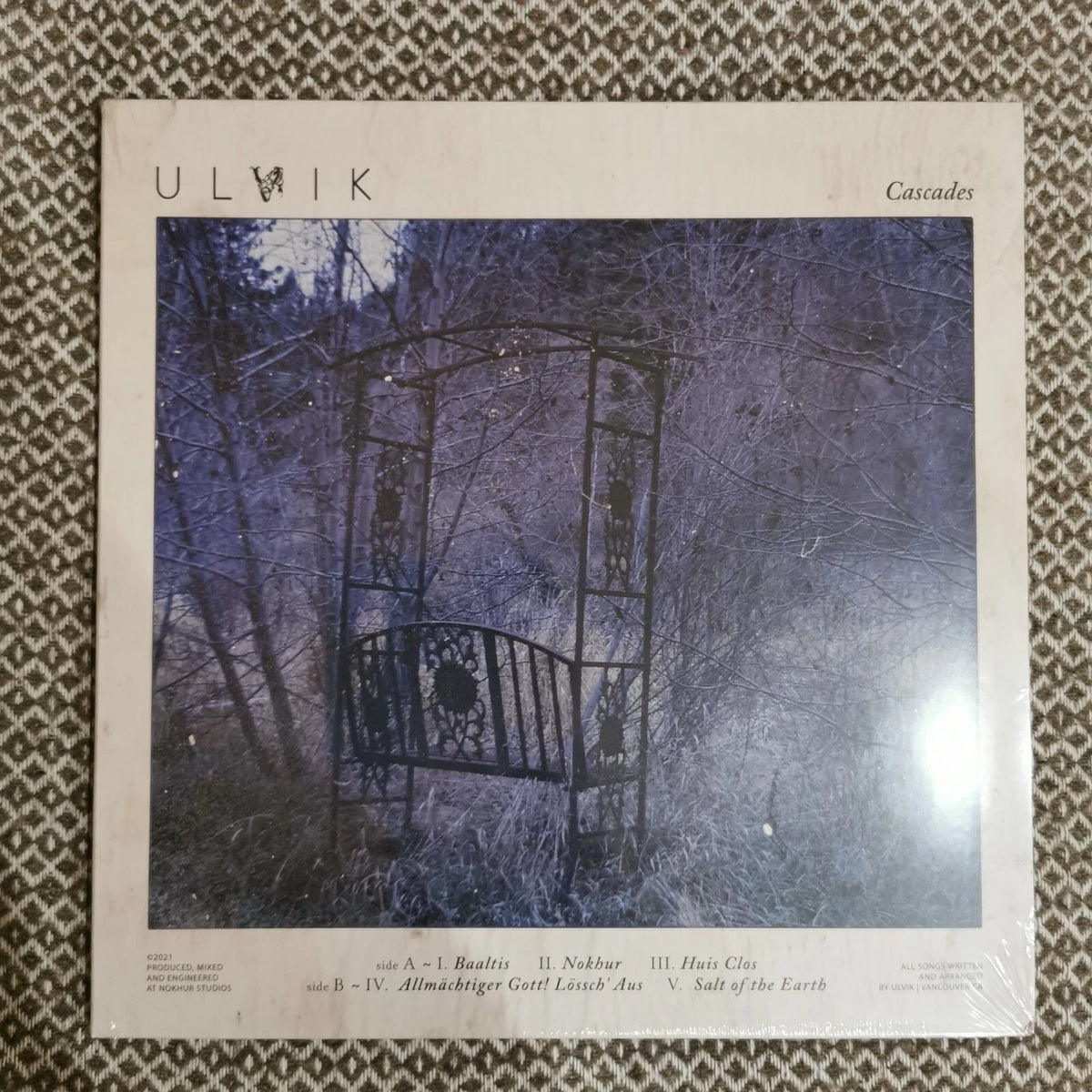 Ulvik - Cascades / Vinyl LP limited to 150 on Grey/black galaxy