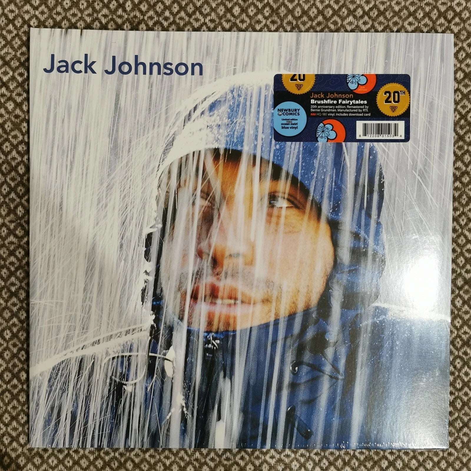 Jack Johnson – Brushfire Fairytales / Vinyl LP limited Clear w/ Blue Swirl [Ocea