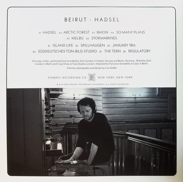 Beirut - Hadsel / Vinyl LP limited on Teal + SIGNED / AUTOGRAPHED PRINT