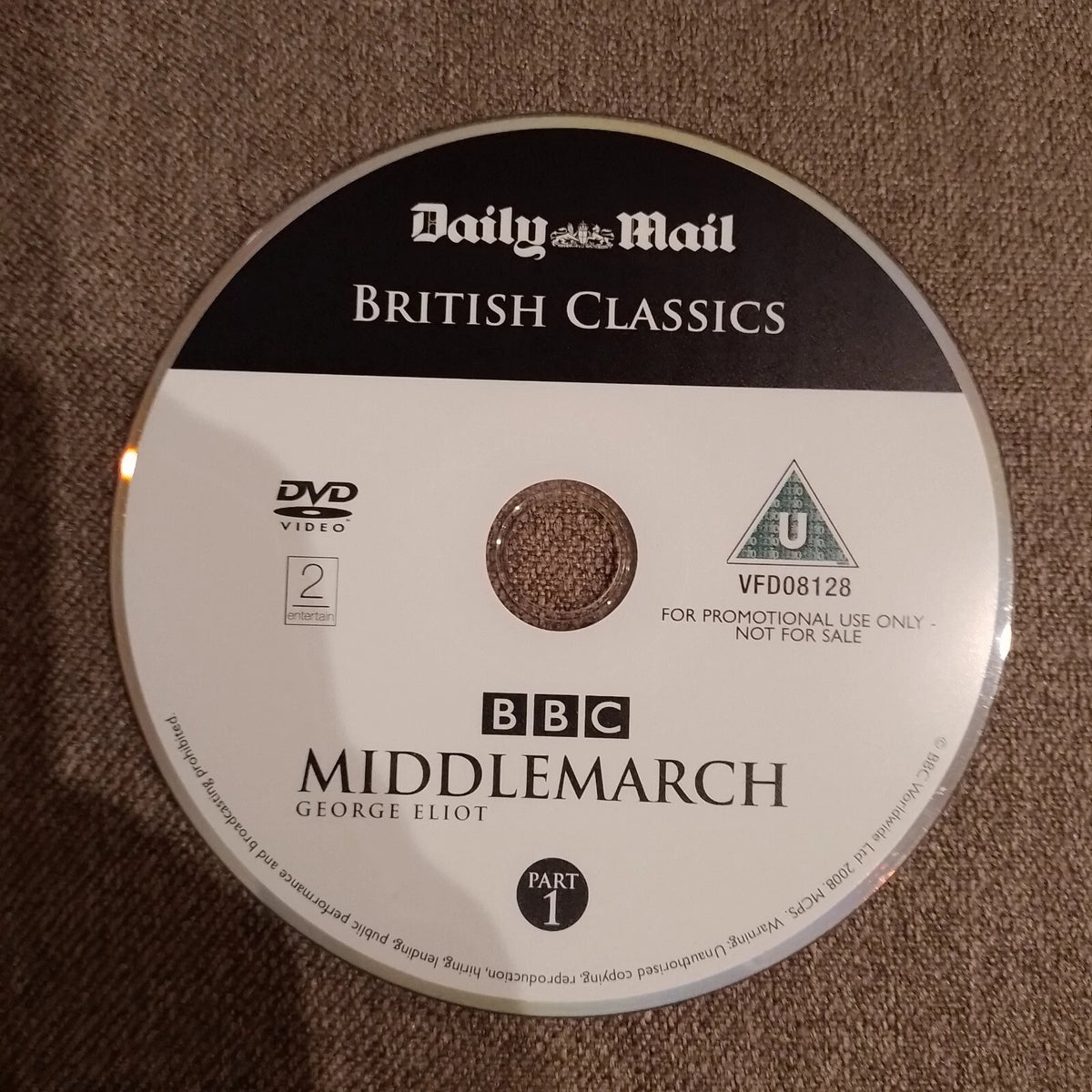 Middlemarch. George Eliot BBC. 2xDVD Daily Mail